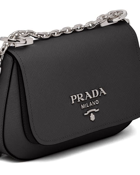 prada leather saffiano bag|prada nylon shoulder bag price.